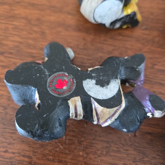 Set of 5 Martine Gagnon Baby Bears, Vintage Figurines Made in Canada 3.5" signed - Picture 3 of 16